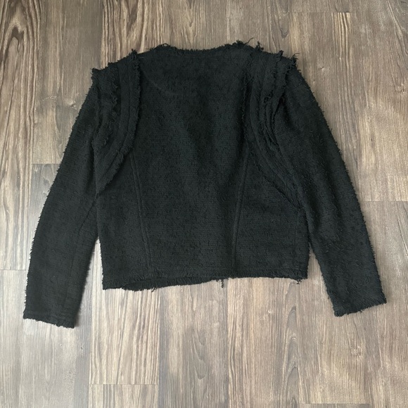 IRO Black Fringe Luxurious Black Jacket - Picture 4 of 13